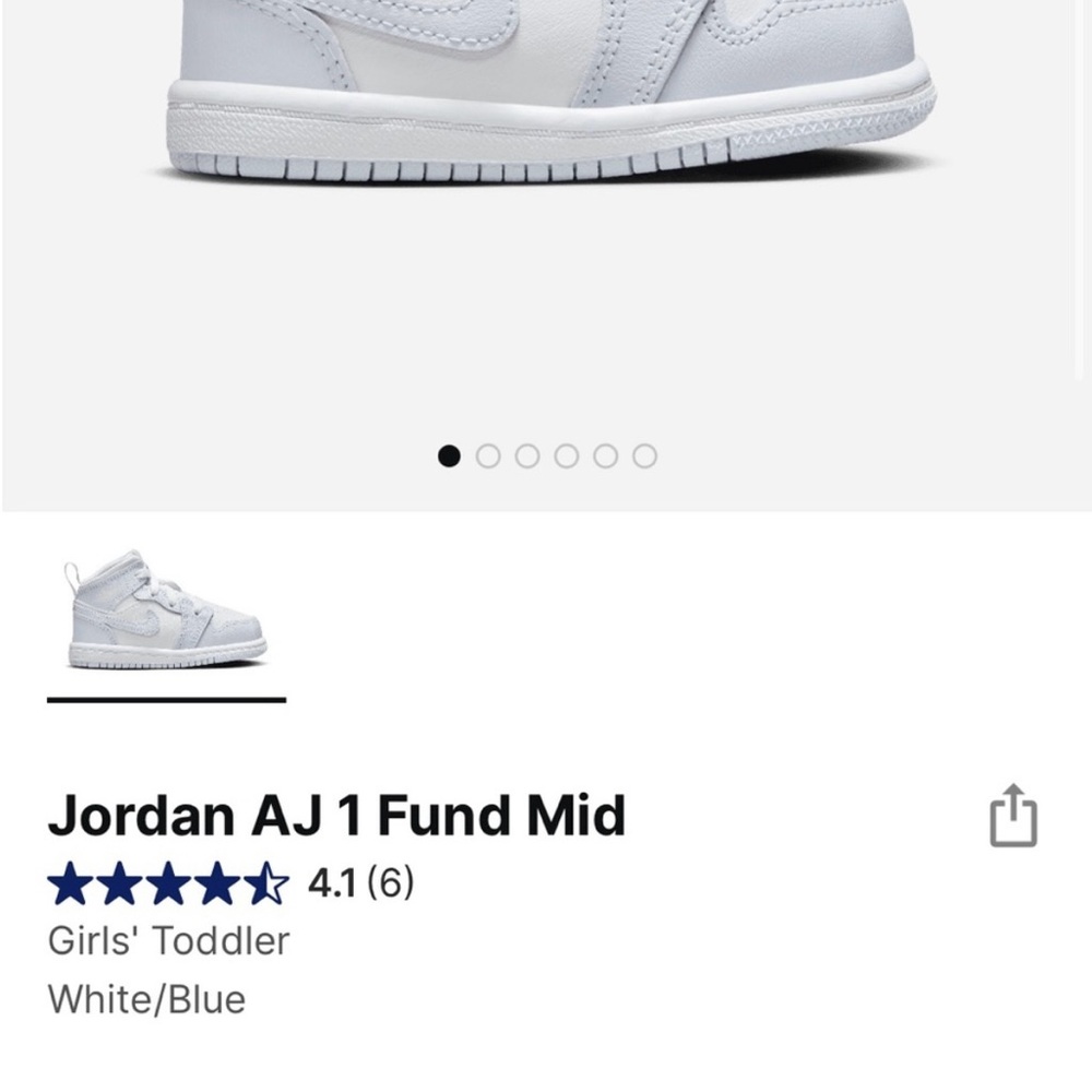 Jordan Kids' Sneakers - White and Blue